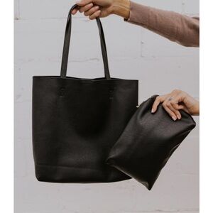 Roolee “The Icon Handbag” in Black Tote Purse